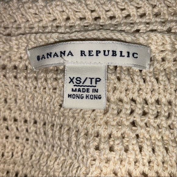 BANANA REPUBLIC knit round neck cardigan sweater office wear womens size XS - Picture 7 of 8